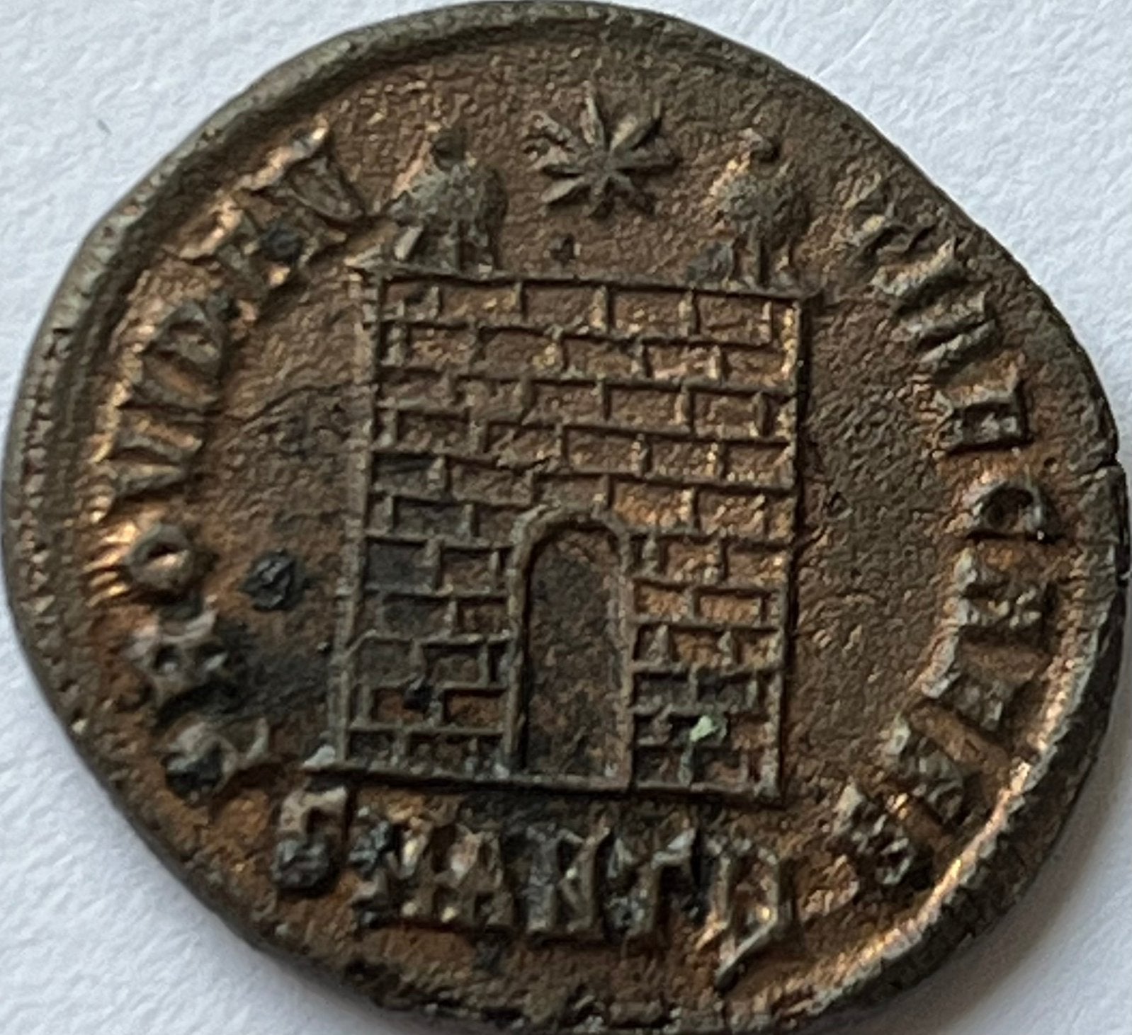 Roneinse Rijk follis Constantius II topkwaliteit!, Ophalen of Verzenden, Overige landen, Losse munt
