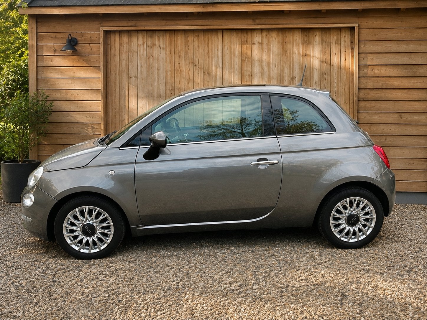 Fiat 500 Twinair Turbo 80pk 2017 Grijs, Voorwielaandrijving, Stof, 31 €/maand, 905 kg