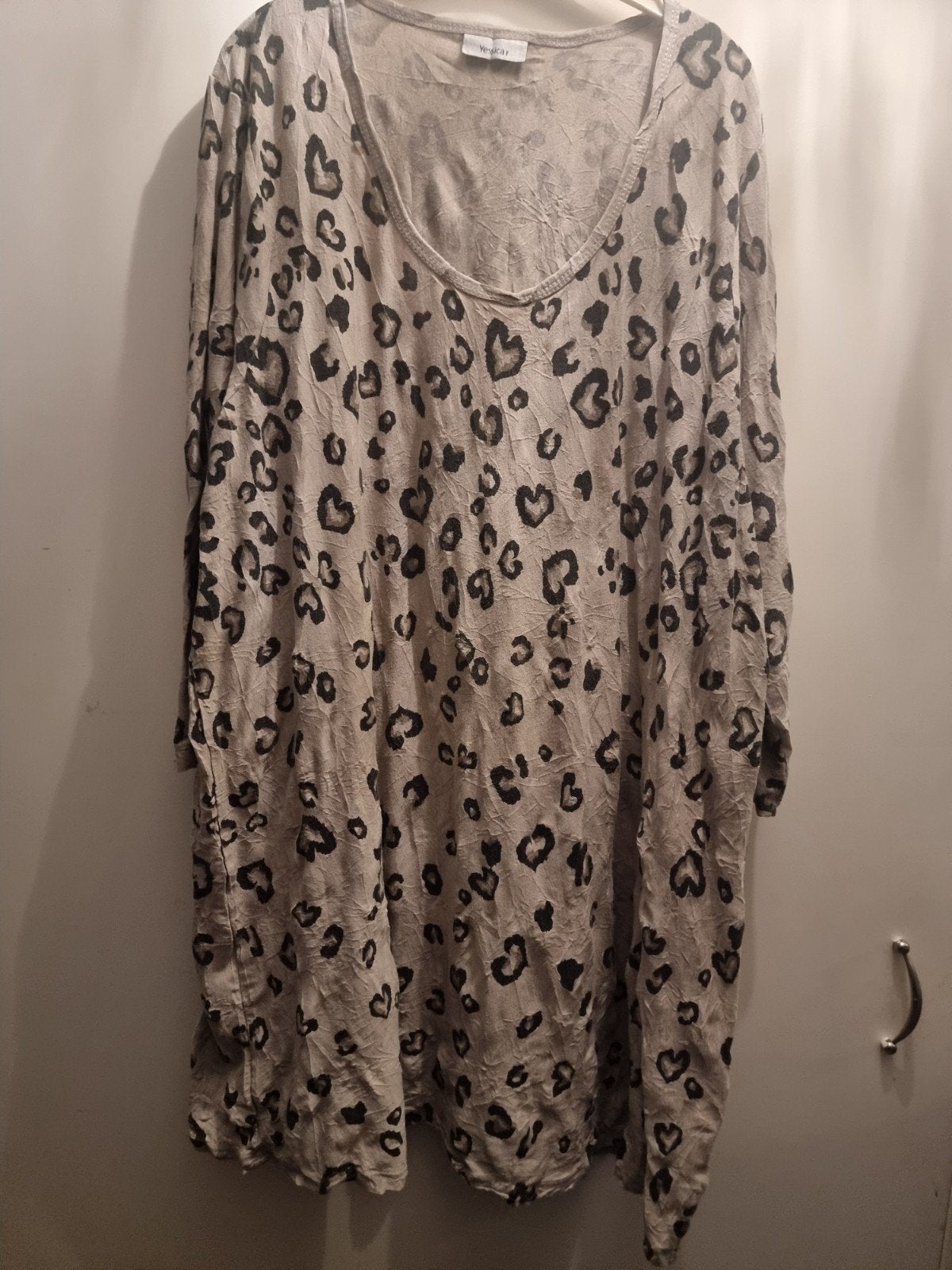 Tijgerprint Tuniek Jurk Maat 48, Kleding | Dames, Grote Maten, Gedragen, Meerkleurig, Ophalen of Verzenden
