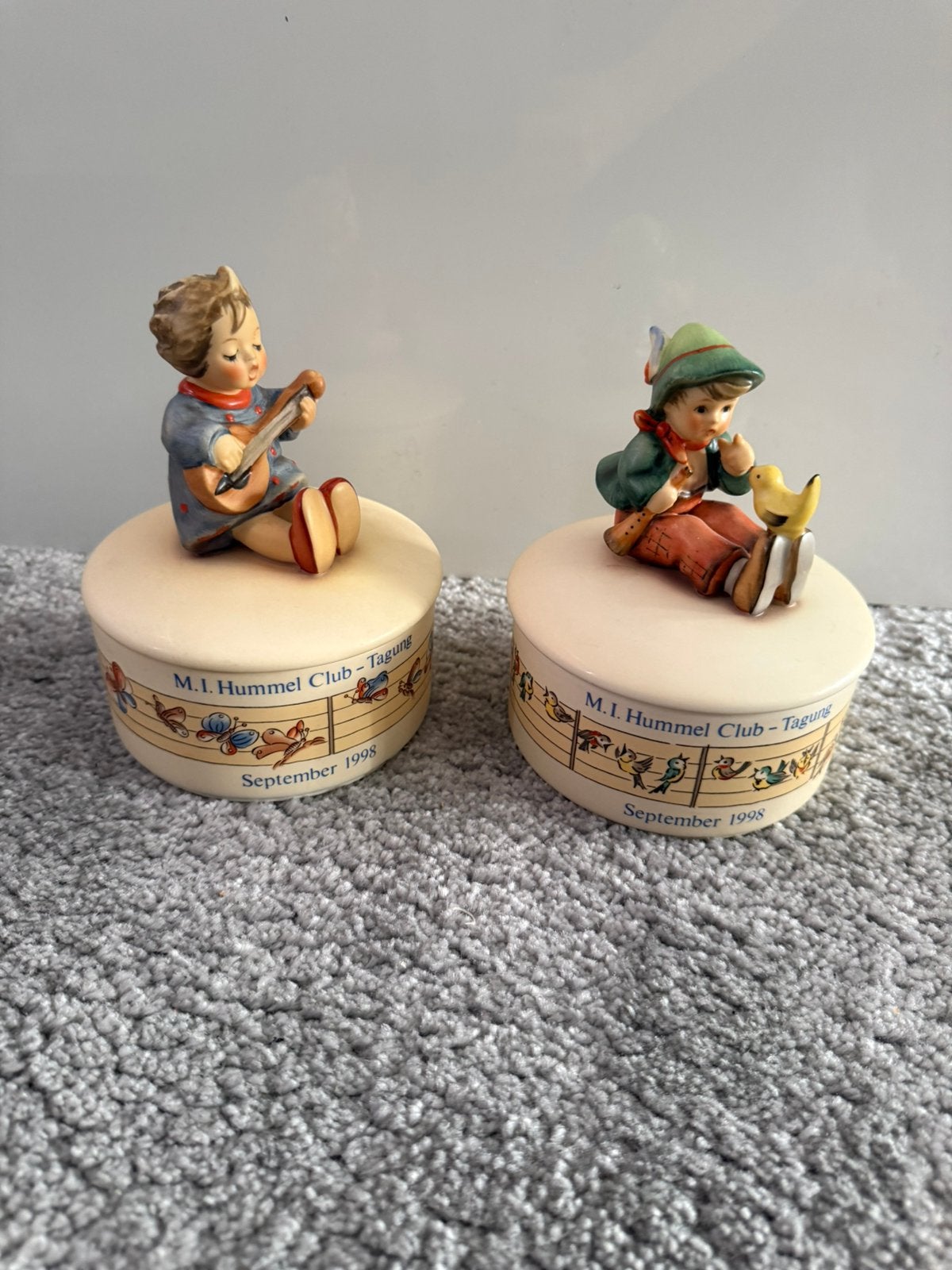2 schitterende muziekdoosjes van Hummel Goebel Hummeltjes, Verzamelen, Ophalen, Zo goed als nieuw, Poppenhuis