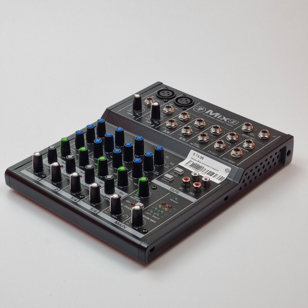 Mackie Mix8 8-Kanaals Compacte Mixer | Nette staat, Mackie, Gebruikt, https://mackie.com/contact, 16220 Wood-Red Road NE, Woodinville, WA 98072, Verenigde Staten