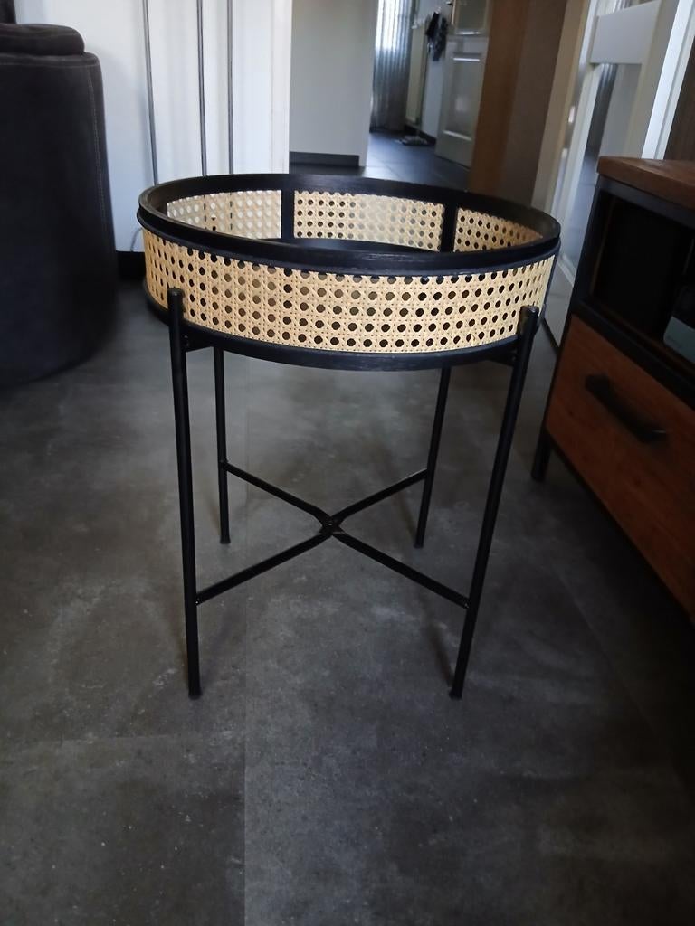 Bijzet tafeltje gereserveerd., Ophalen of Verzenden, Rond, Minder dan 55 cm, 45 tot 60 cm