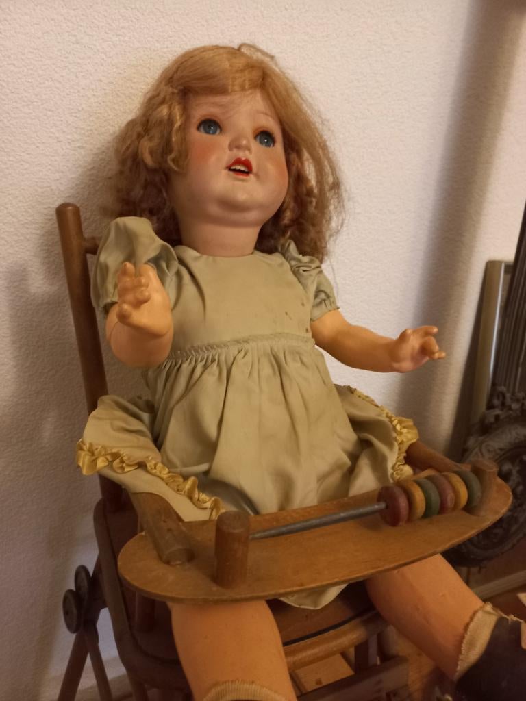 Oude pop, Verzamelen, Poppen, Ophalen of Verzenden, Gebruikt, Pop