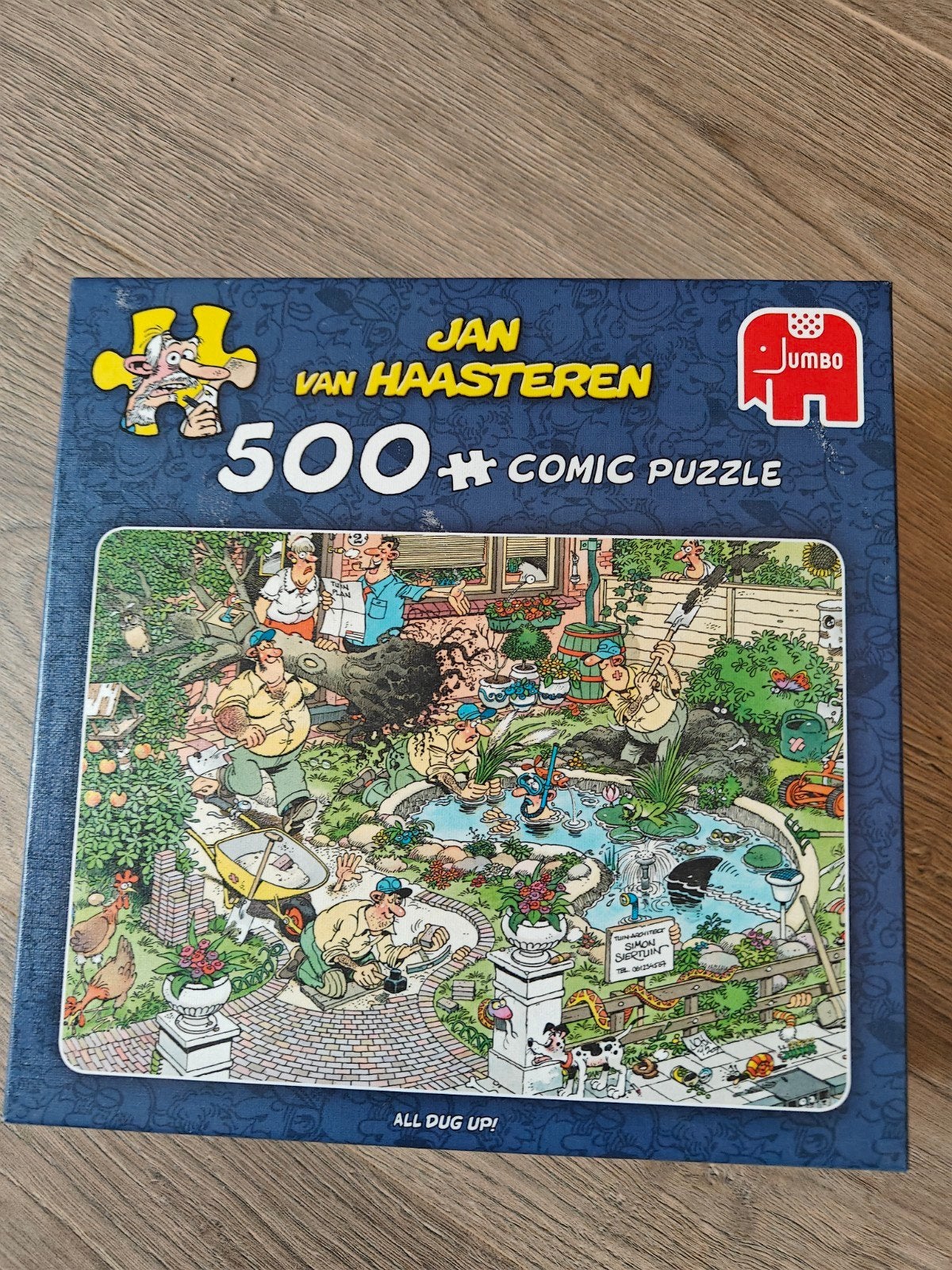 Jan van Haasteren 500+ Comic Puzzel - All Dug Up!, Ophalen of Verzenden, 500 t/m 1500 stukjes, Gebruikt, Legpuzzel