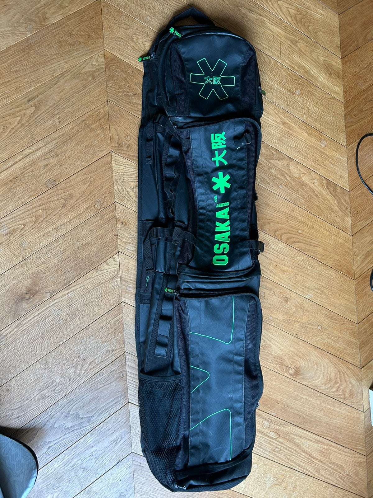 Hockeytas Osaka zwart groen zgan, Ophalen of Verzenden, Zo goed als nieuw, Tas