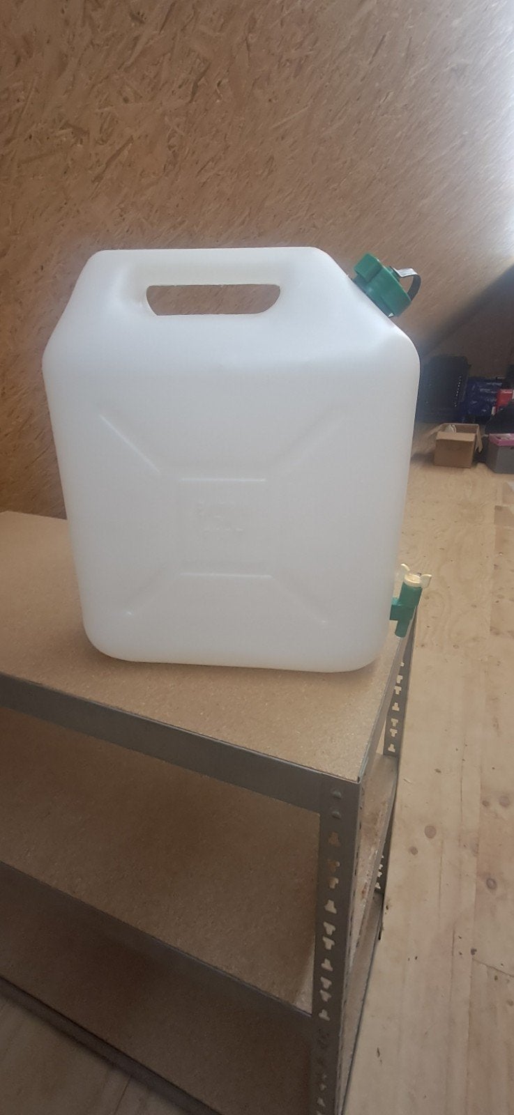 Witte jerrycan met kraan - 10 liter, Ophalen, Gebruikt