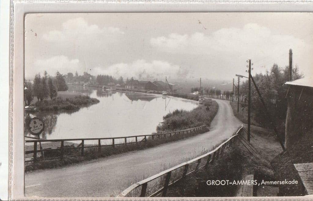 Groot-Ammers, Ammersekade, Verzenden, 1960 tot 1980, Gelopen, Zuid-Holland