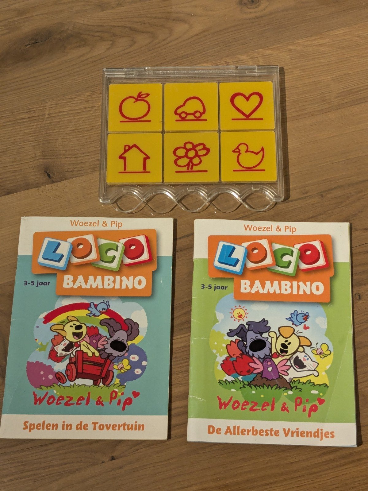 Loco Bambino Woezel & Pip - starterspakket met 2 boekjes, Ophalen of Verzenden, Gebruikt, Puzzelen