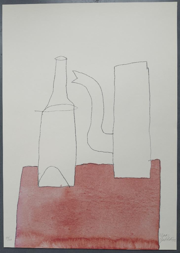 Klaas Gubbels - gesigneerde litho, Ophalen of Verzenden