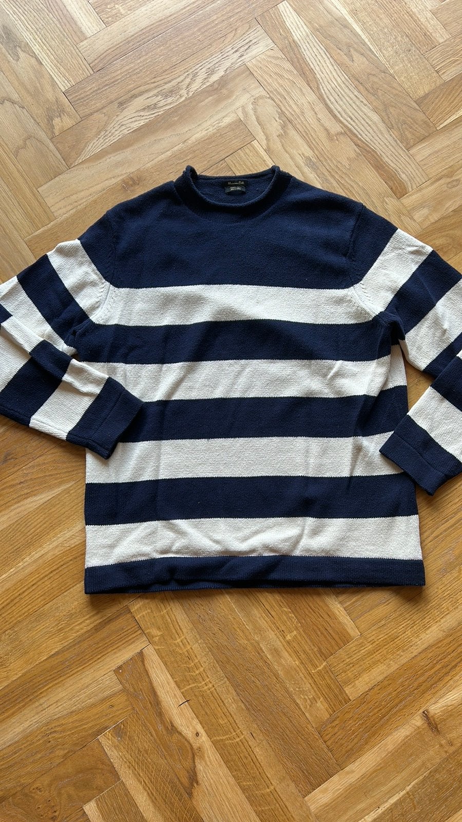 Massimo Dutti trui streep xl, Ophalen of Verzenden, Zo goed als nieuw, Maat 46/48 (XL) of groter, Blauw