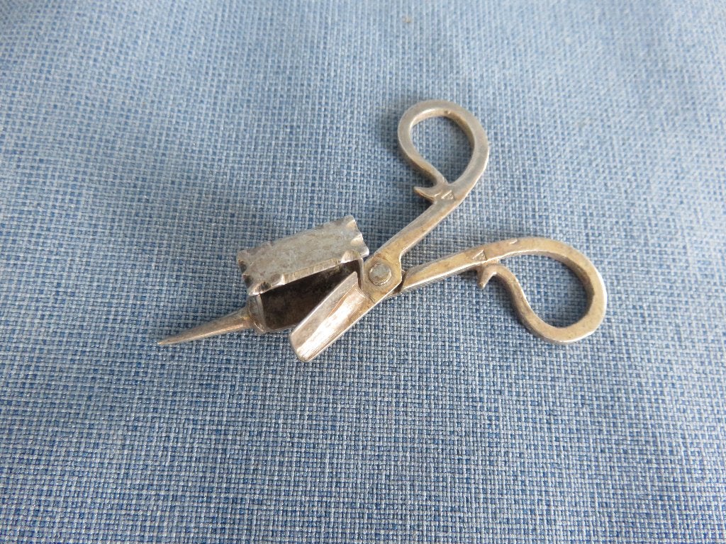 Kaarsen dover schaar in miniatuur in zilver, Ophalen of Verzenden, Zilver