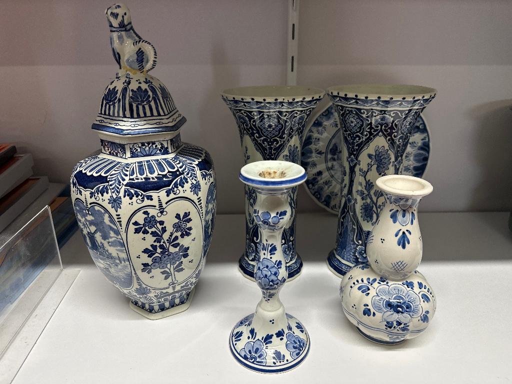 Verzameling Delfts blauw porselein WD-028, Antiek en Kunst, Antiek | Porselein, Ophalen
