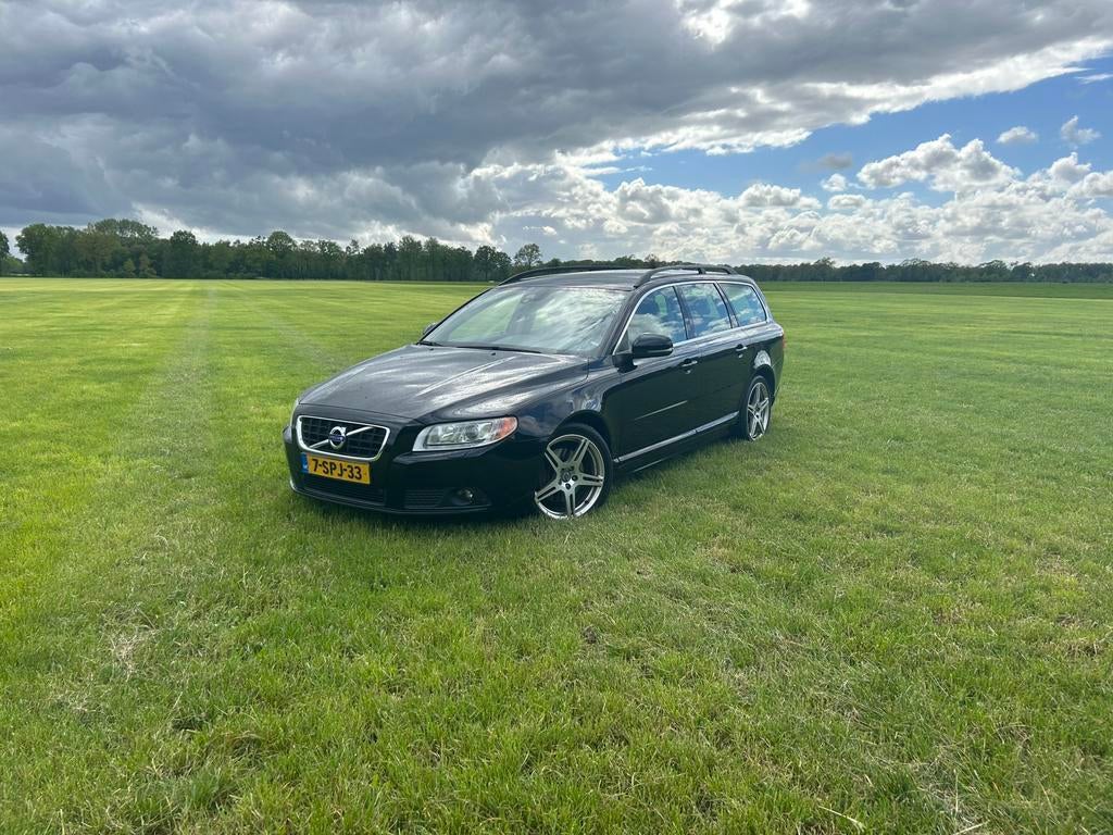 Volvo V70 2.0 D3 2013 Zwart, Auto's, 136 pk, Zwart, 1984 cc, Zwart