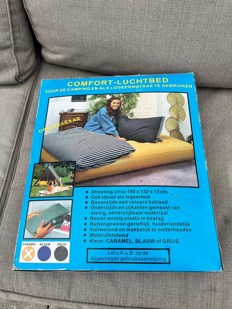 Comfort-luchtbed 130 cm, Ophalen of Verzenden, Zo goed als nieuw