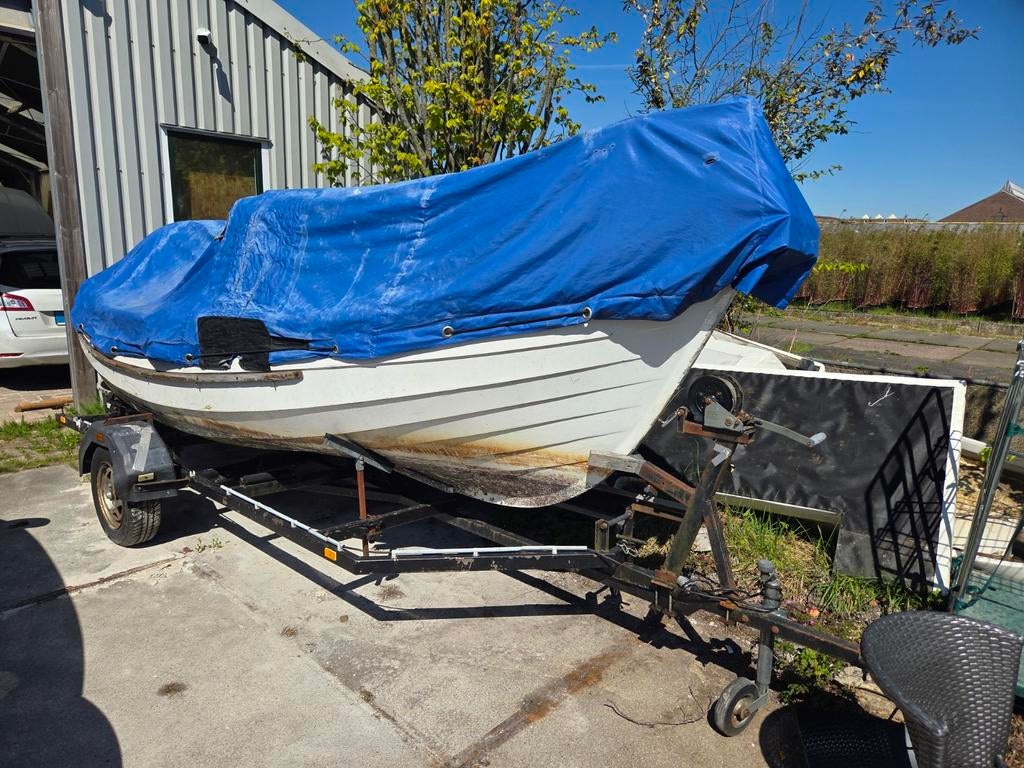 Dekzeil voor een Orkney fastliner 500. Inclusief casco boot, Ophalen, Motorboot