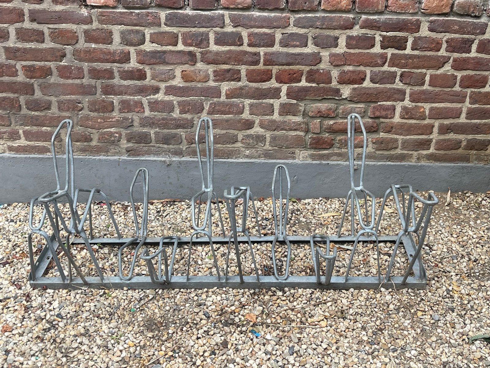 Gegalvaniseerd fietsenrek voor 5 fietsen, Ophalen, Gebruikt