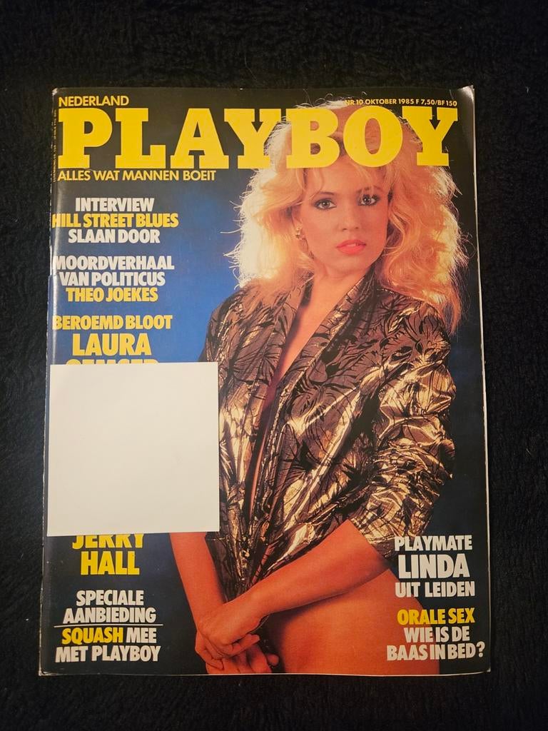 Playboy Nederland - Oktober 1985, Ophalen of Verzenden, Gelezen, Damesbladen