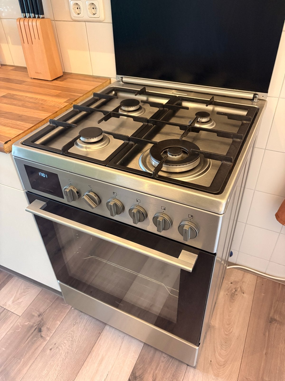 Pelgrim gasfornuis met oven - PF8201RVS, Ophalen, Gebruikt, 60 cm of meer, 4 kookzones