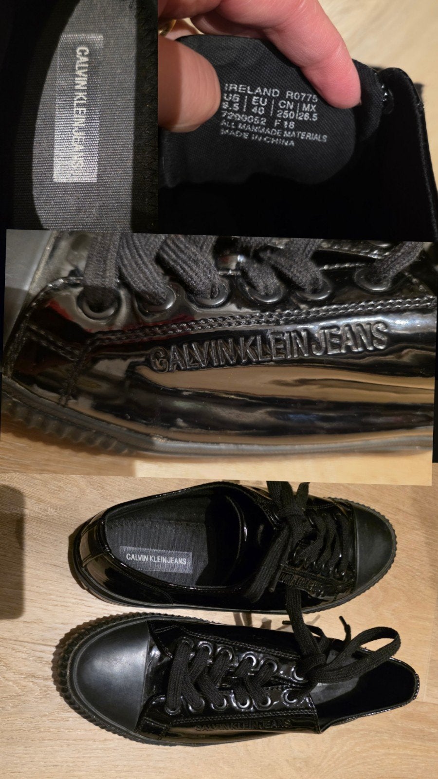 Calvin Klein Jeans Zwarte Lak Sneakers Maat 40, Kleding | Dames, Schoenen, Zwart, Ophalen of Verzenden, Calvin Klein Jeans, Sneakers of Gympen