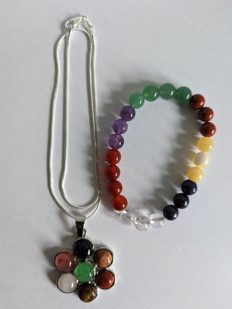 Chakra ketting flower, Met hanger, Overige kleuren, Verzenden, Info@masterpiecenlp.nl