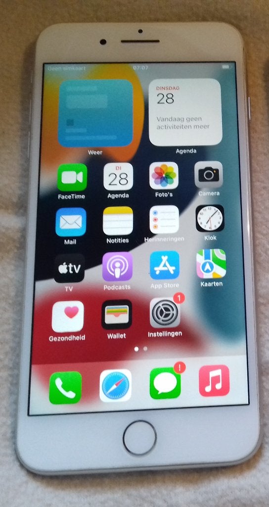 Nette iPhone 8 Plus - 64GB. Batterij = 84%, Telecommunicatie, Mobiele telefoons | Apple iPhone, Gebruikt, IPhone 8 Plus, Wit, Ophalen of Verzenden