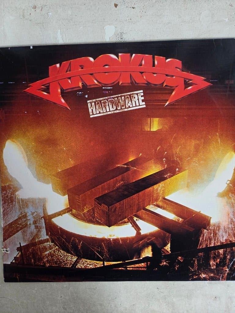 Hardrock/Metal lp KROKUS: HARDWARE, LP, Gebruikt, Ophalen of Verzenden, Hardrock