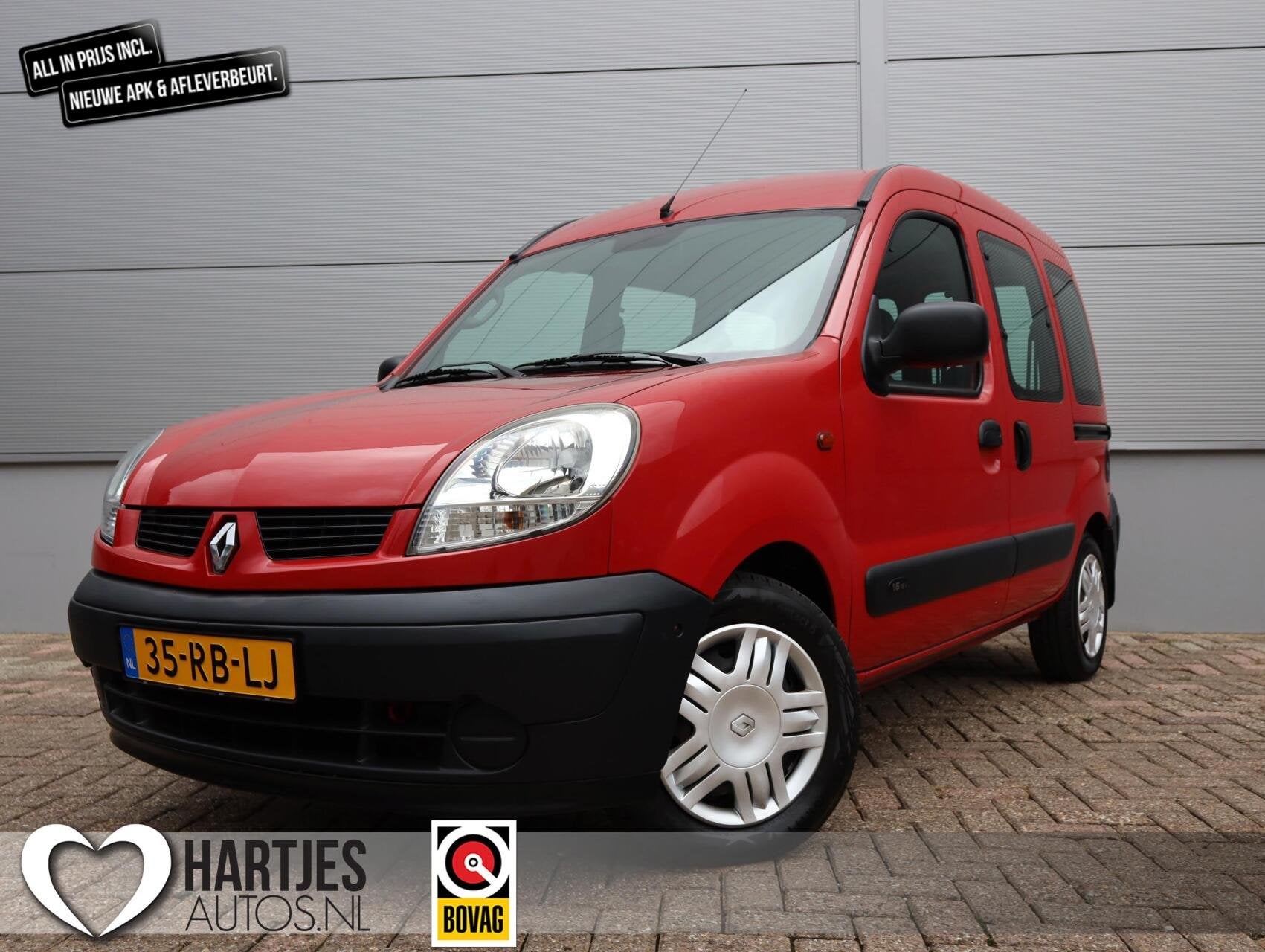Renault Kangoo combi 1.6-16V Expression Automaat NL-auto, Auto's, Renault, Gebruikt, Origineel Nederlands, Velours, Euro 3