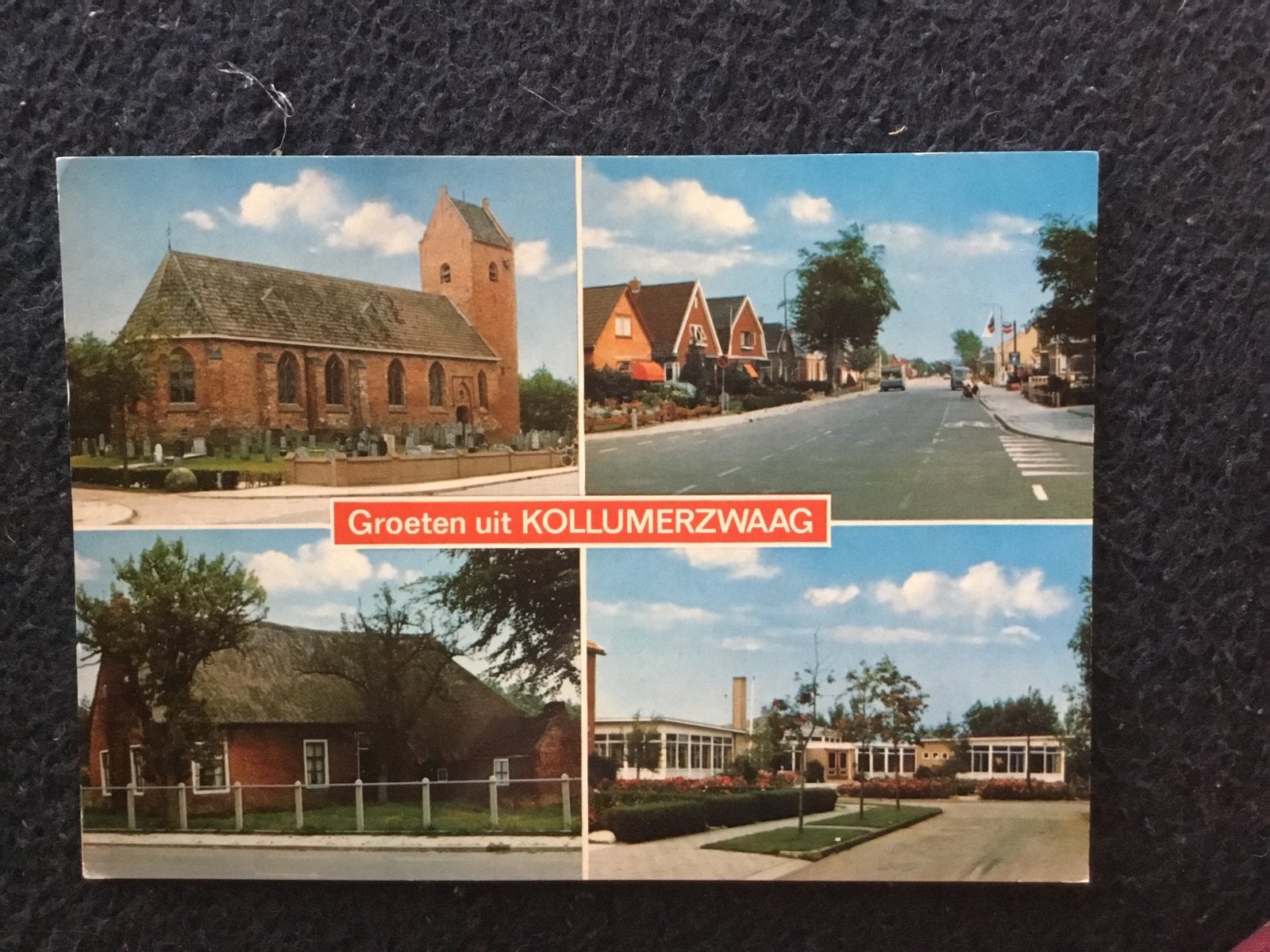 Oude ansichtkaart Groeten uit Kollumerzwaag, Ophalen of Verzenden, 1960 tot 1980, Gelopen, Friesland