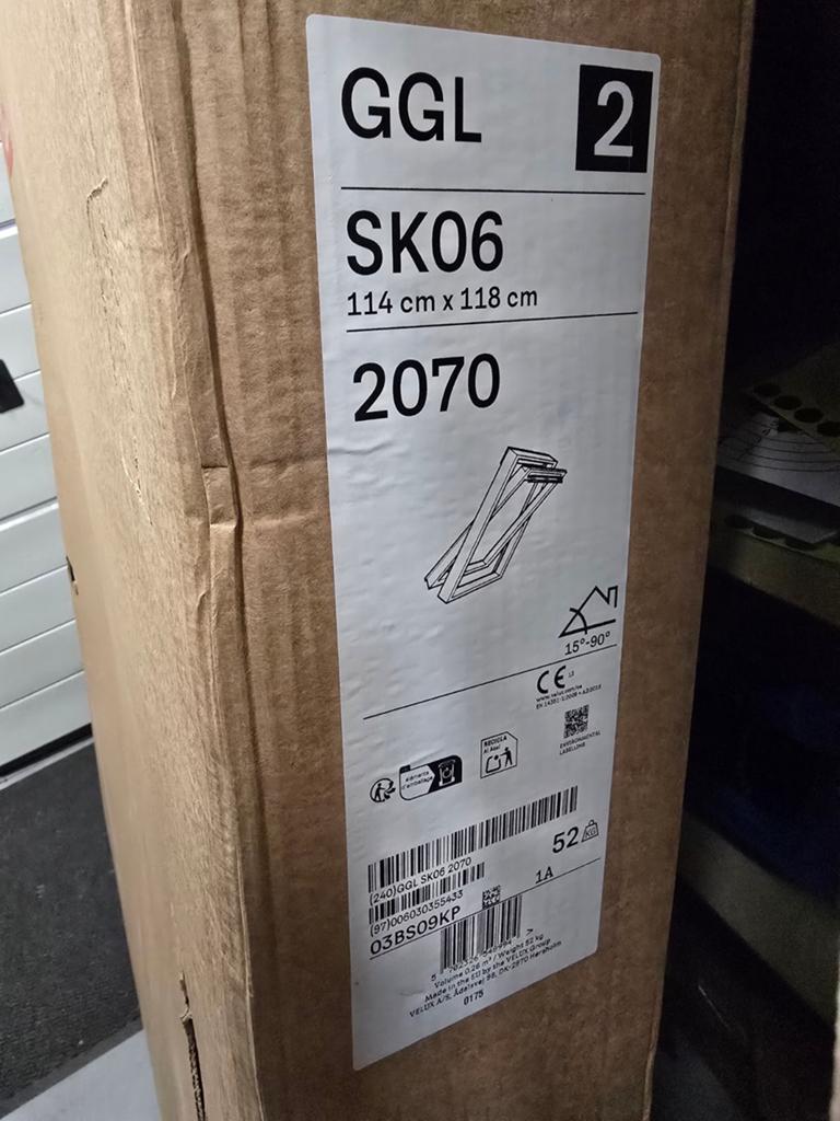 Velux GGL SK06 Dakraam met gootstuk 114x118 cm, Doe-het-zelf en Verbouw, Glas en Ramen, Ophalen, 80 tot 120 cm, 80 tot 120 cm