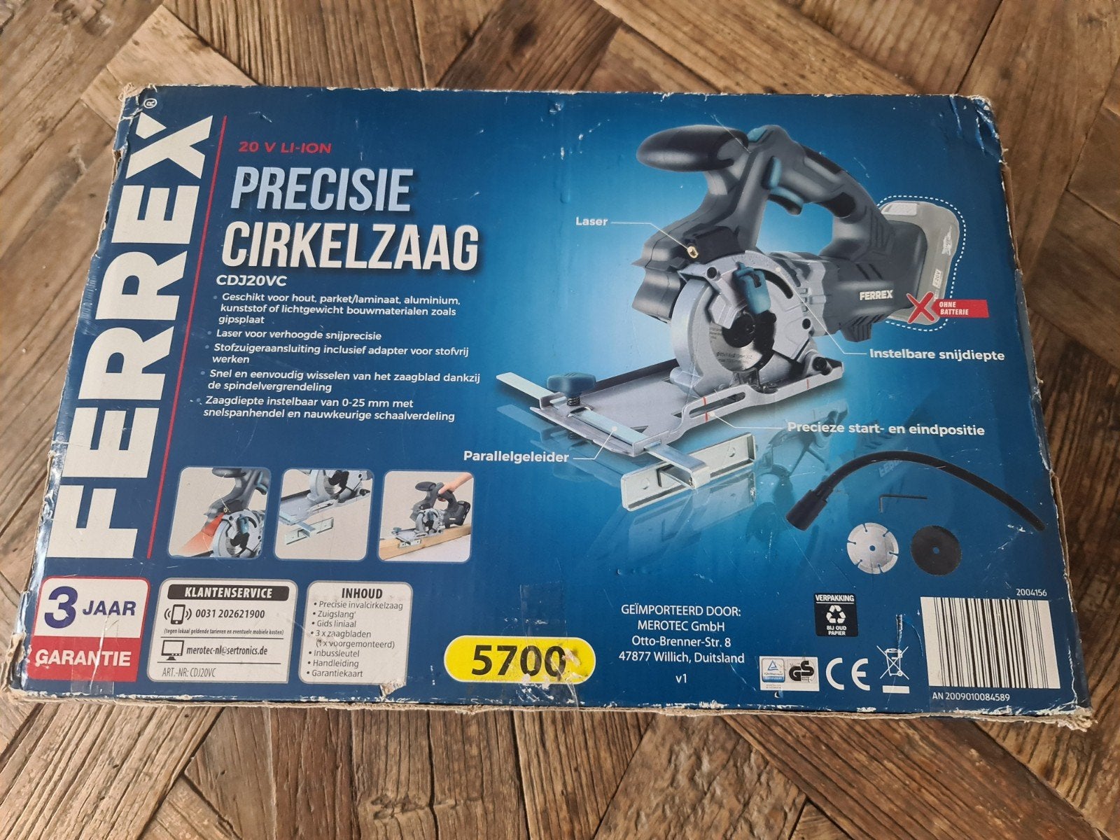 Ferrex Precisie Cirkelzaag - Nieuw, Minder dan 30 mm, Cirkelzaag, Ferrex, Nieuw