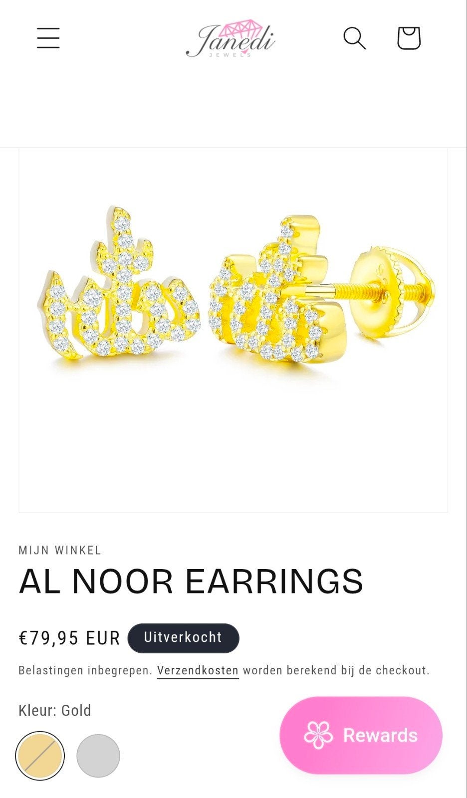 Prachtige Janedi jewels Al Noor Oorbellen - Splinternieuw!, Sieraden, Tassen en Uiterlijk, Oorbellen, Met kristal, Overige materialen