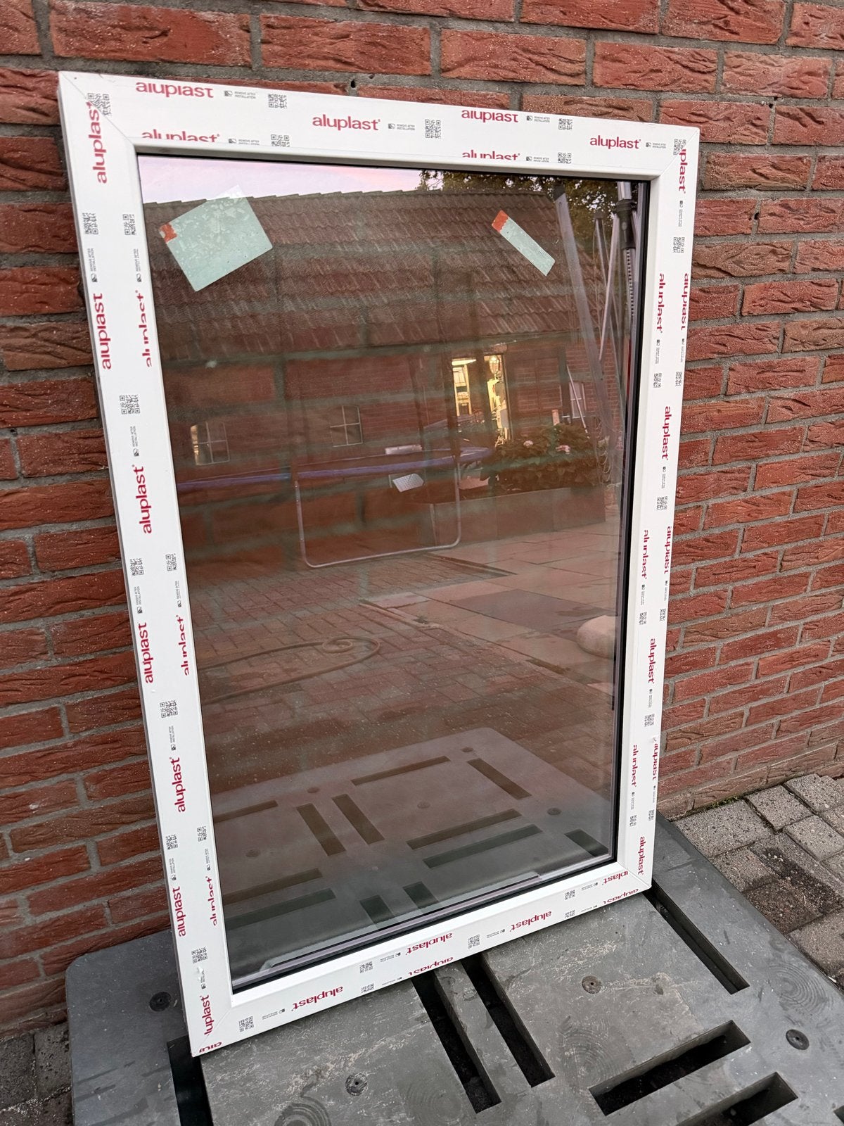 Nieuw Kunststof Kozijn met Matglas - Aluplast, Ophalen, Gevelraam of Ruit, Minder dan 80 cm, 80 tot 120 cm