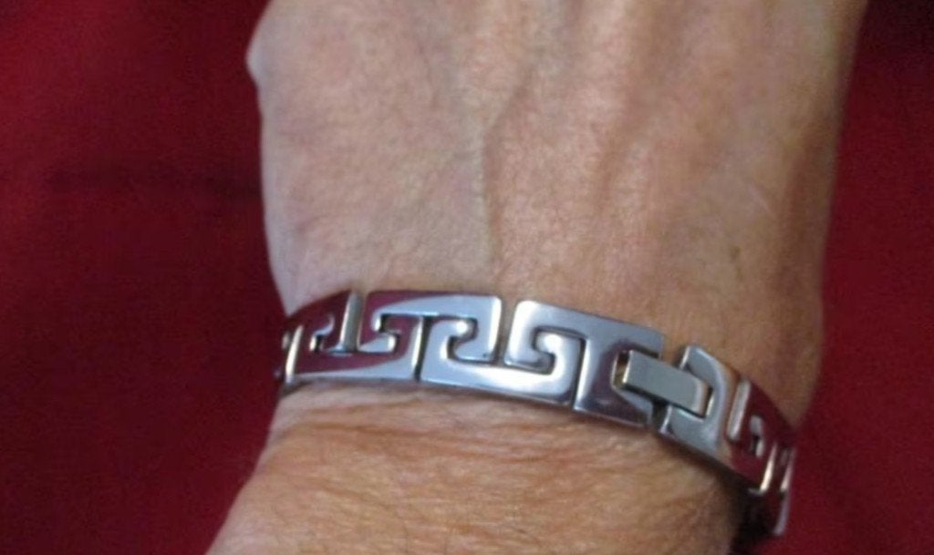 Edelstalen herenarmband, Sieraden, Tassen en Uiterlijk, Armbanden, Verzenden, Nieuw, Zilver, Staal