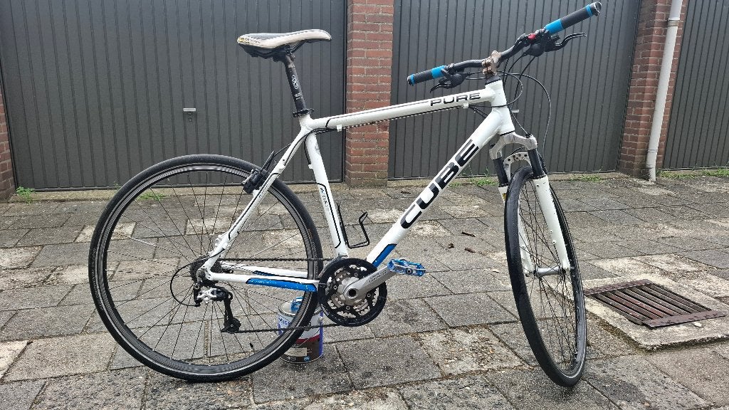 Cube Pure Cross-Hybride Fiets XL - Deore XT/LX/Magura HS33, 28 inch, Gebruikt, Vering, Velgrem