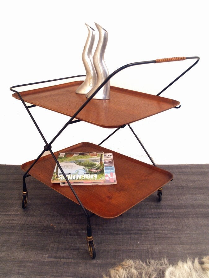 Trolley by Paul Nagel for Jie Gantofta Sweden sixties design, Ophalen