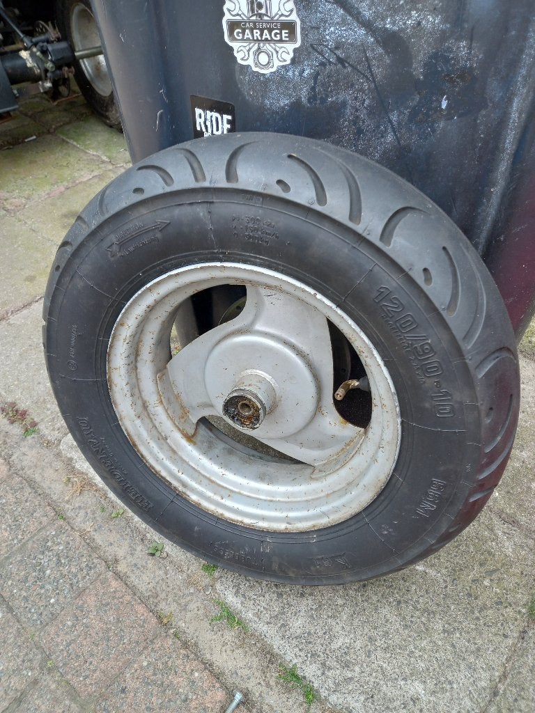 Voorwiel Her Chee / Adly / Italjet pista uit 1995, Ophalen of Verzenden, Gebruikt, Frame, Overige merken