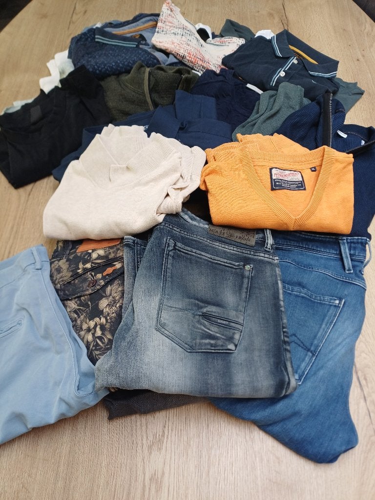 Complete garderobe maat XL merkkleding voor een prikkie!, Ophalen, Zo goed als nieuw, Maat 56/58 (XL)