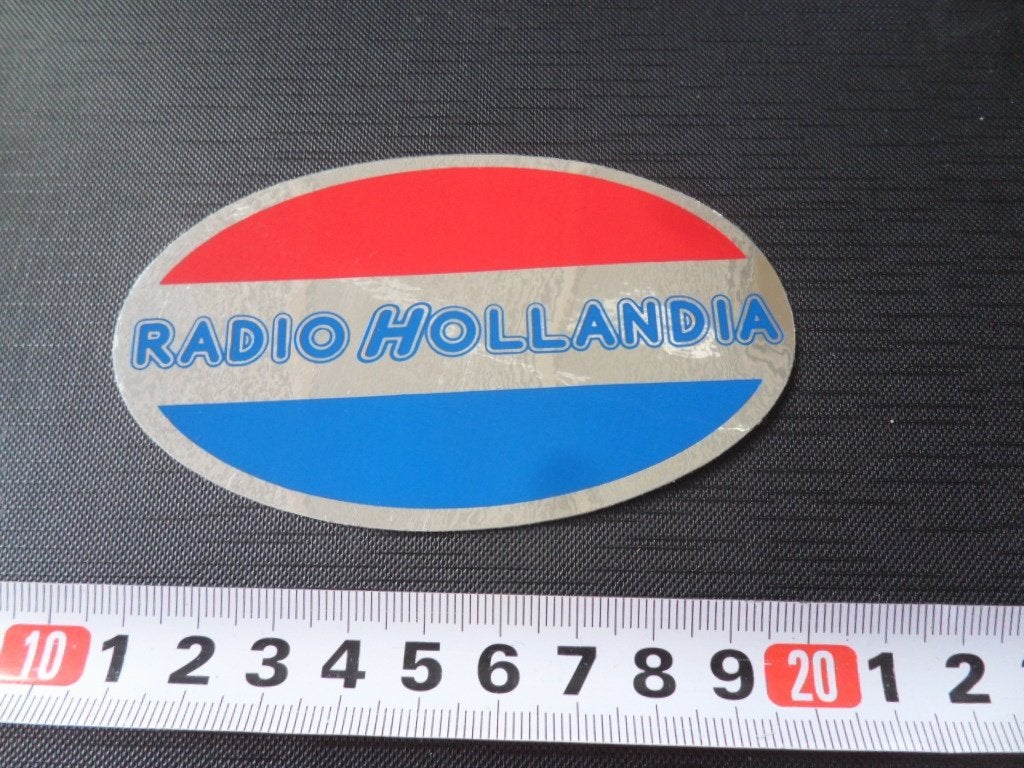 sticker Radio HOLLANDIA   Folie *, Ophalen of Verzenden, Zo goed als nieuw