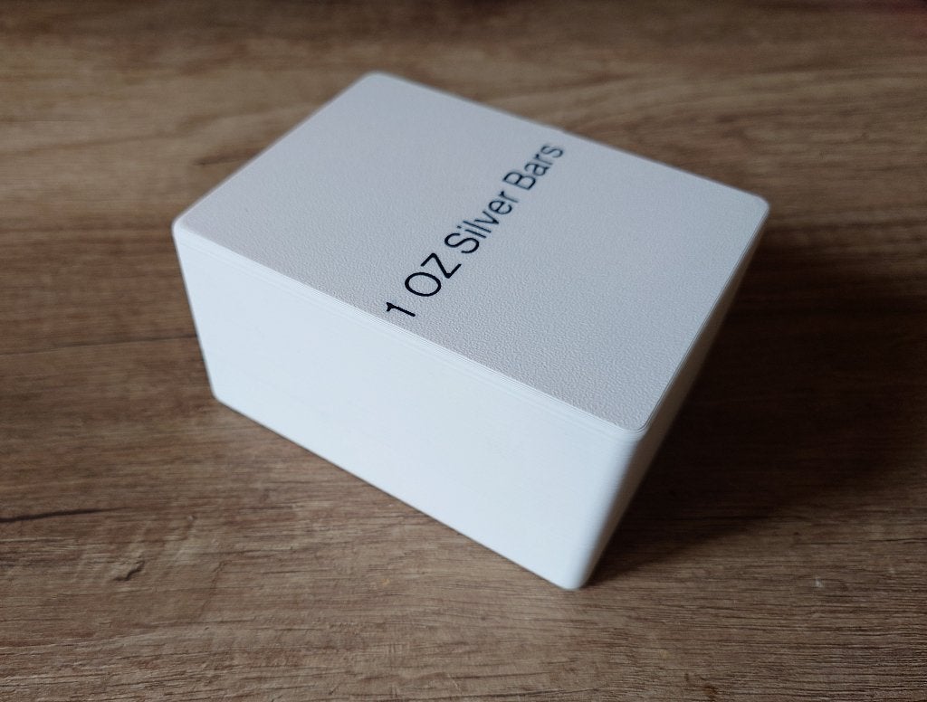Opbergbox voor 1 oz Zilver Baren, Verzenden, Zilver