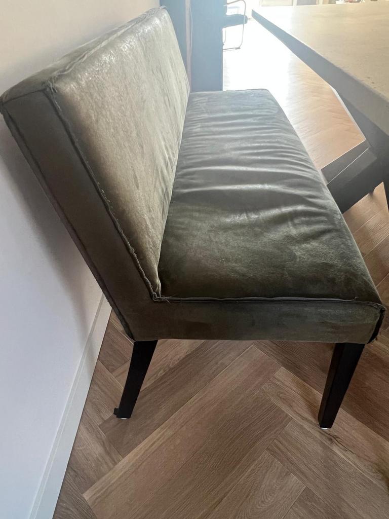 Eetkamerbank Rodeo van BePureHome - Army groen, Ophalen, Gebruikt, Minder dan 75 cm, 150 tot 200 cm