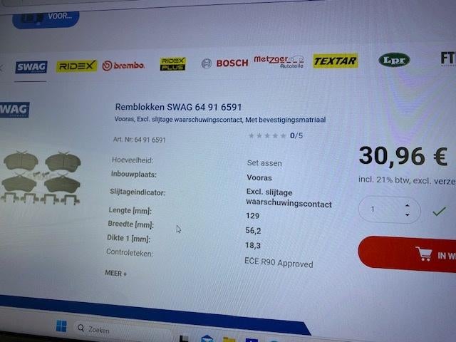 CITROEN REMBLOKKEN, Ophalen, Nieuw, Citroën
