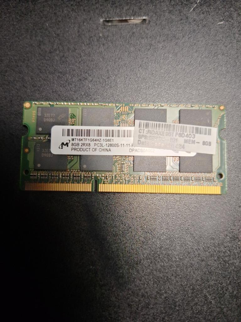 8GB DDR3 RAM Geheugenmodule voor Laptop (PC3L-12800S), Computers en Software, RAM geheugen, Gebruikt, 8 GB, DDR3, Ophalen of Verzenden