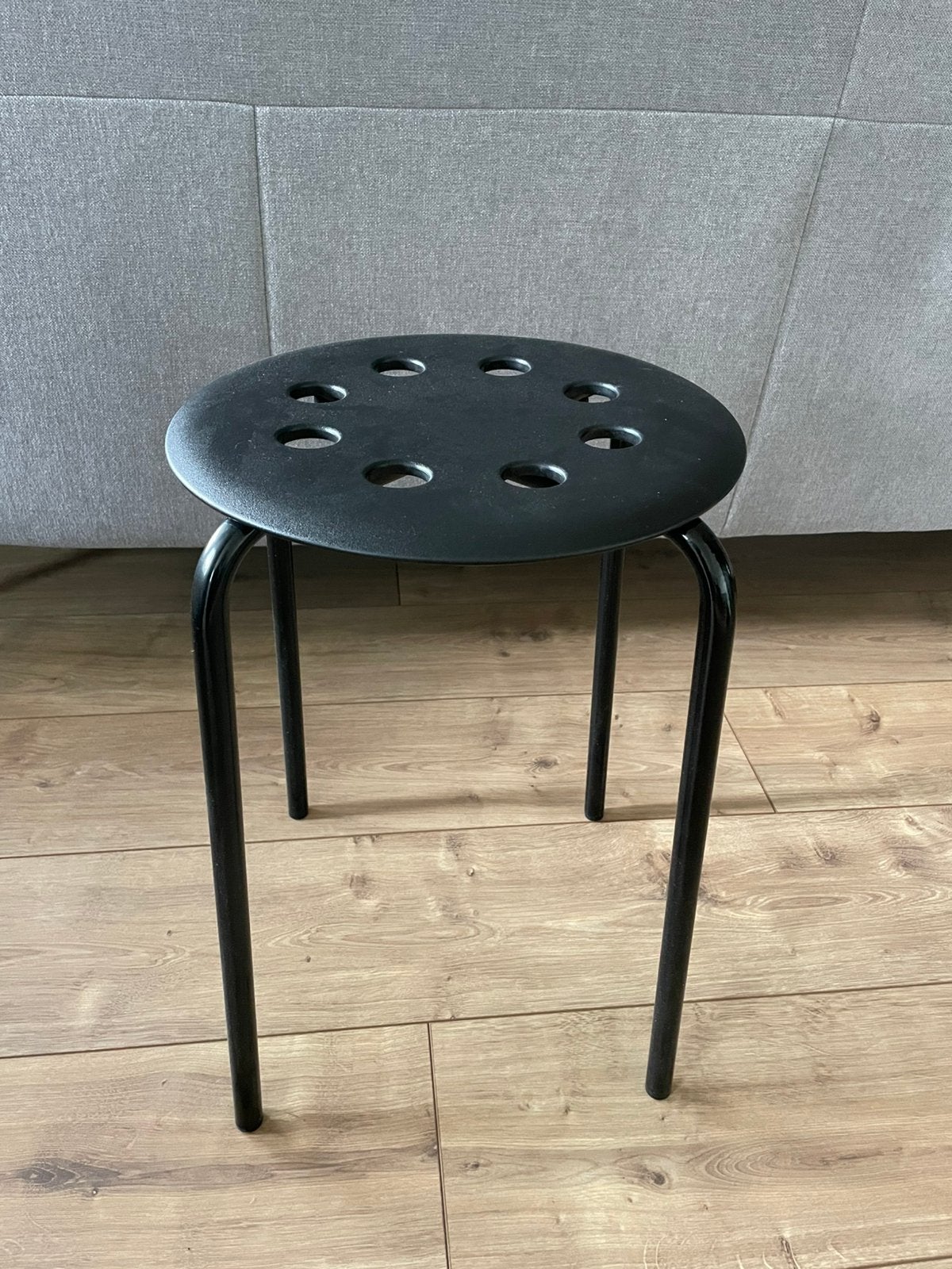 IKEA Marius kruk zwart, 45 cm, Huis en Inrichting, Krukjes, Ophalen, Zo goed als nieuw, Staal
