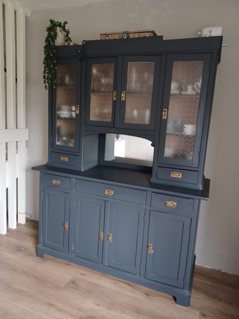 Antiek Grenen Buffetkast, Ophalen, Gebruikt, 200 cm of meer, 150 tot 200 cm