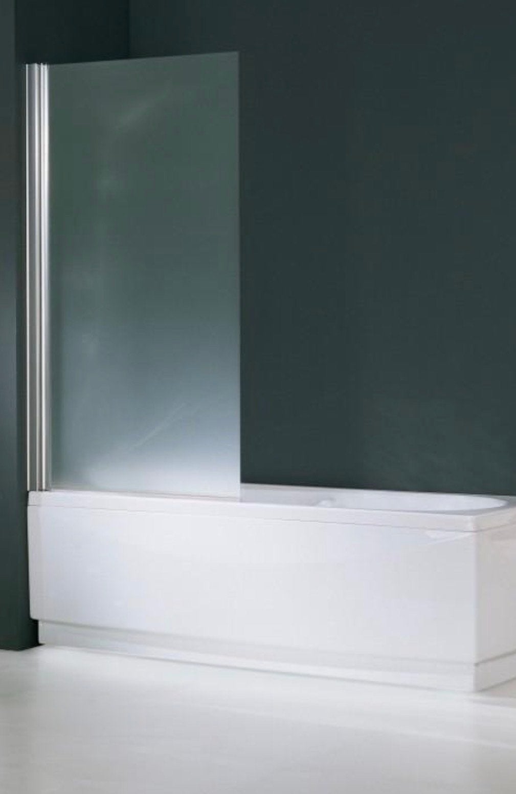 Novellini Aurora 1 Badwand 75x150cm Mat Chroom Helder Glas, Huis en Inrichting, Ophalen, Nieuw, Met bad