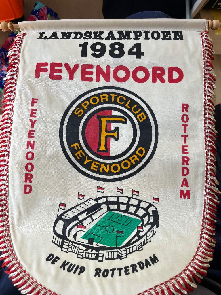 Unieke set vaandels Feyenoord, Verzamelen, Ophalen of Verzenden, Zo goed als nieuw, Feyenoord, Vaantje of Sjaal