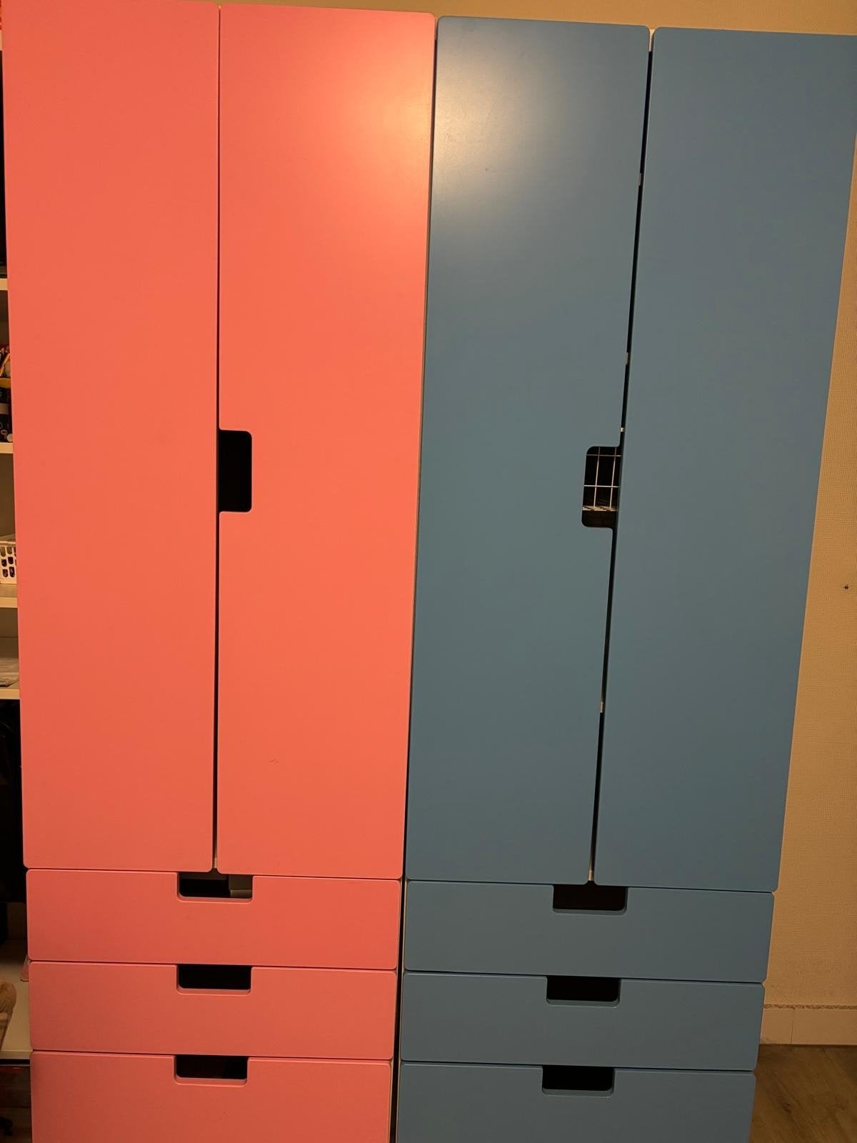 Kleurrijke kast en ladekast voor kinderkamer, Ophalen, Gebruikt, 1 of 2 laden, 50 tot 100 cm
