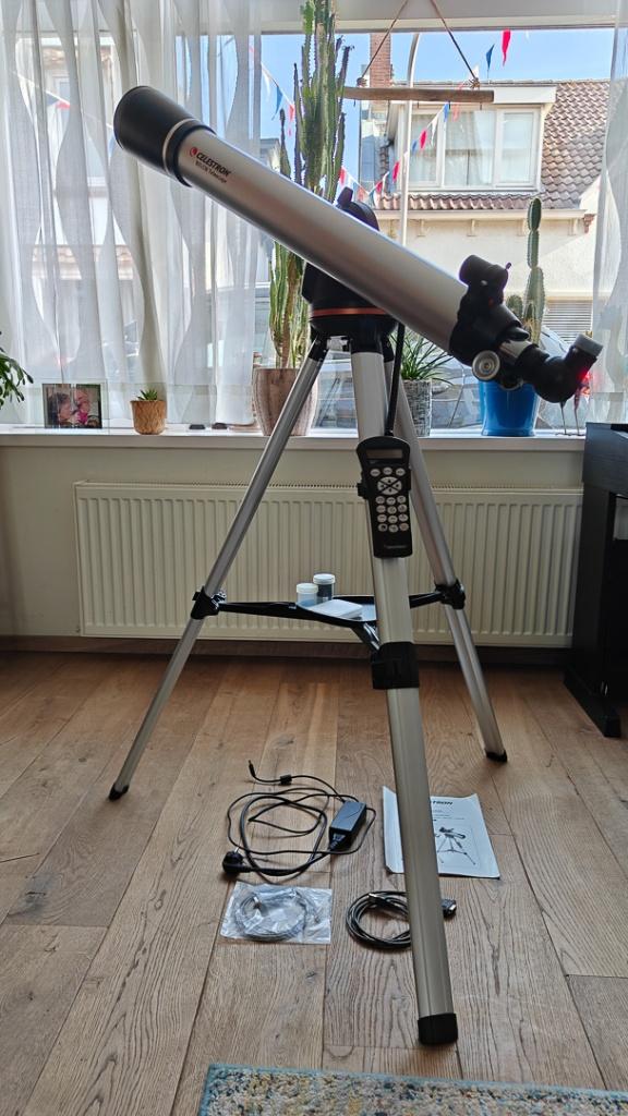 Celestron 80LCM, Ophalen, Lenzentelescoop (refractor), 80 tot 200 mm, Met statief