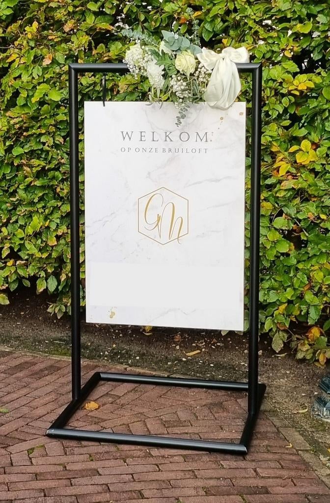 WELKOMSTBORDFRAME TE HUUR, Ophalen, Zo goed als nieuw, Geboorte of Huwelijk