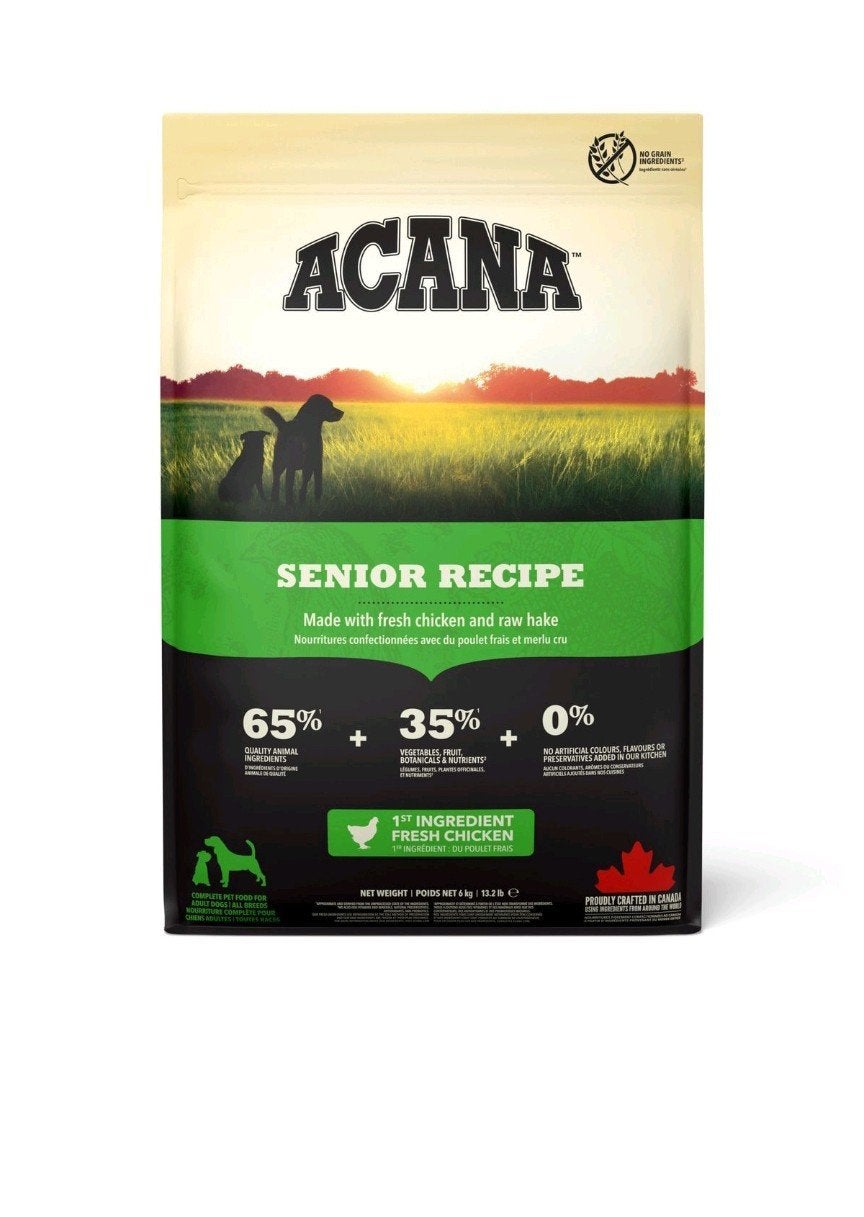 Acana Heritage Senior Dog - Hondenbrokken - Kip&Kalkoen 6 kg, Ophalen of Verzenden, Hond